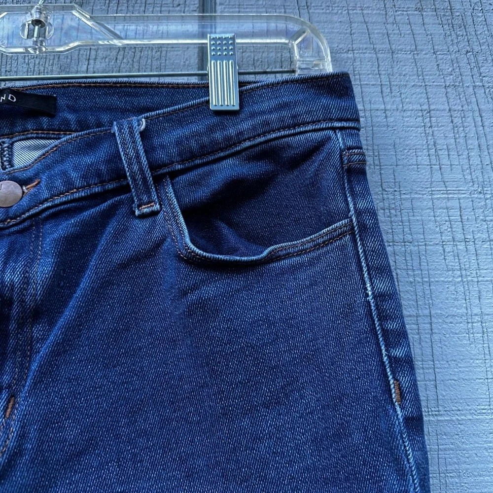 J Brand Dark Wash Skinny Leg Jeans Women Size 31 High Rise‎ Stretch Denim Clssic